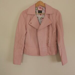 Ted‎ Baker Leather Jacket Lizia
